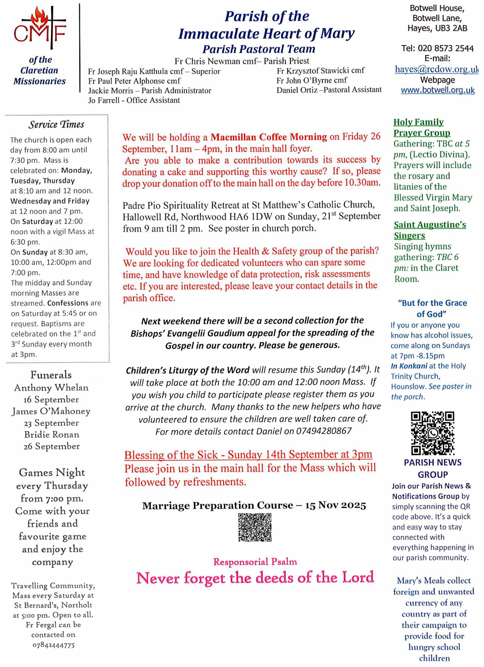Weekly Newsletter 14 09 25